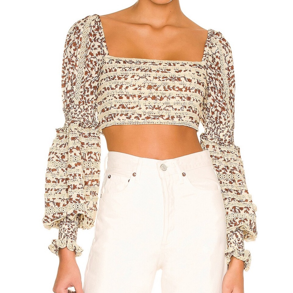 Tularosa James Floral Crop Top